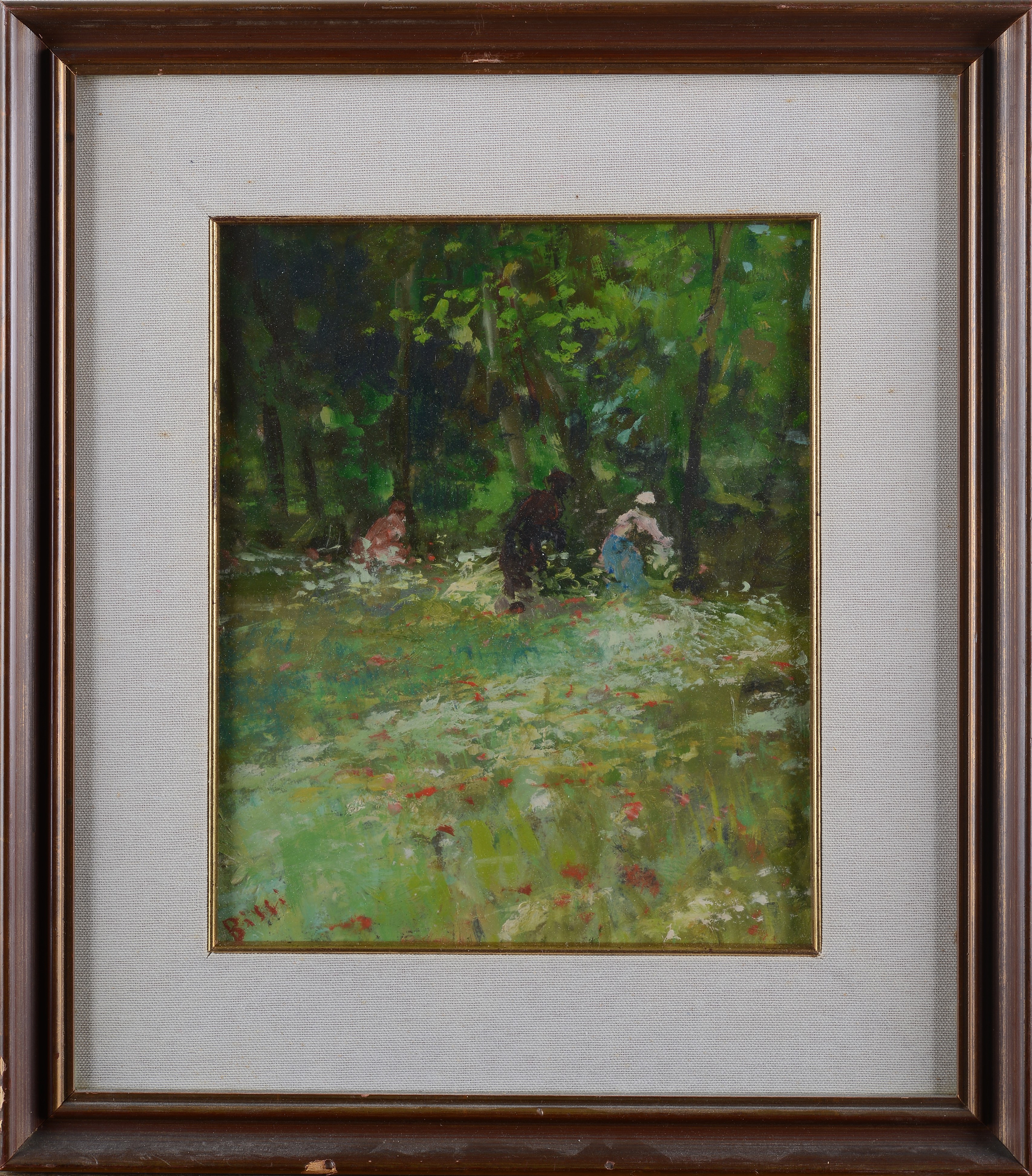 Sottobosco con figure