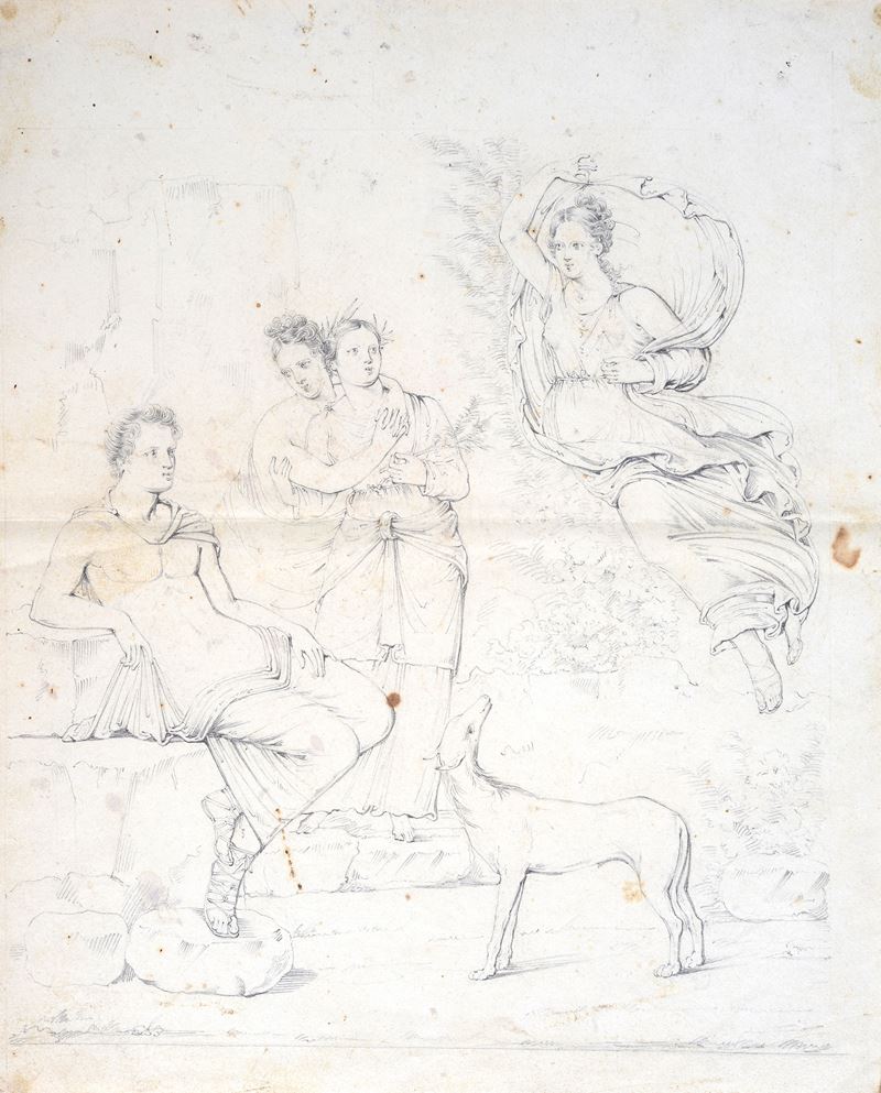 Anonimo, XIX Sec. - Scena Neoclassica