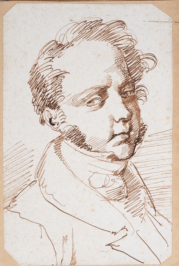 Anonimo, XIX sec. - Ritratto virile