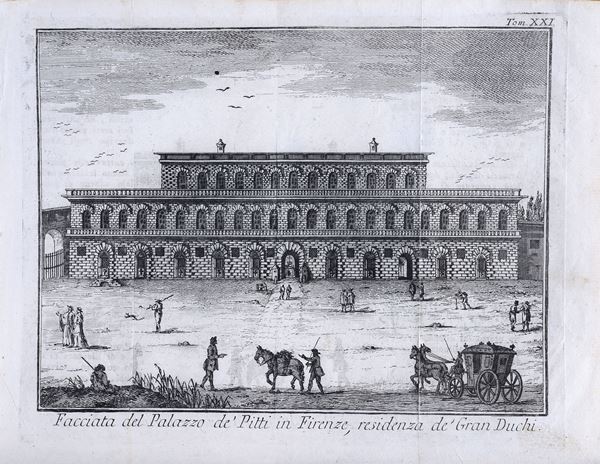 Facciata del Palazzo de' Pitti in Firenze