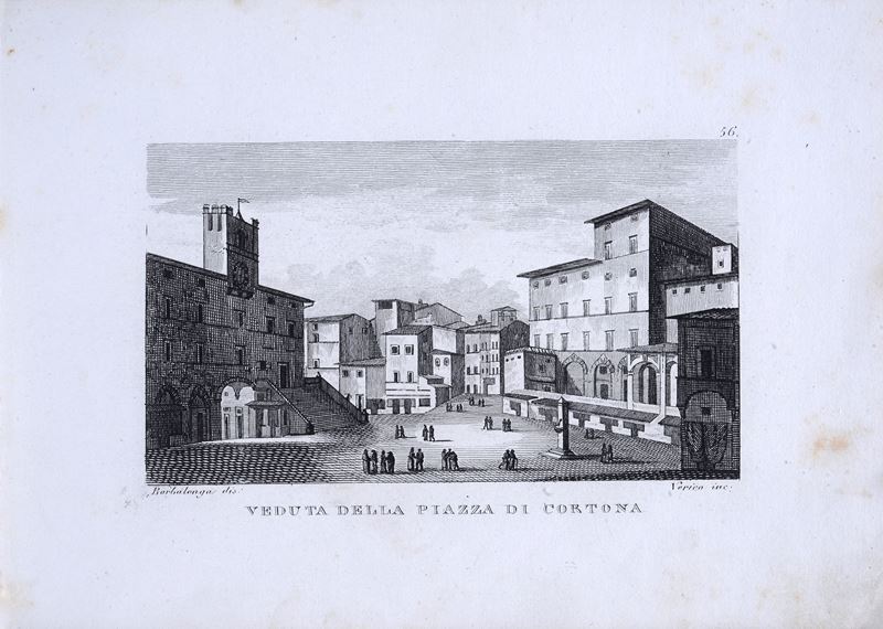 Veduta della Piazza di Cortona