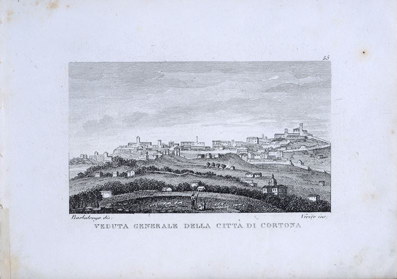 Veduta generale di Cortona