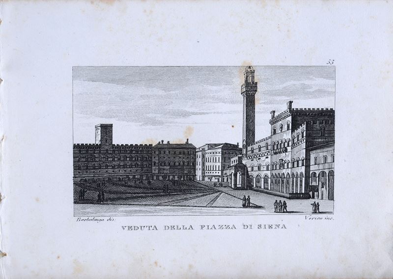 Veduta della Piazza di Siena