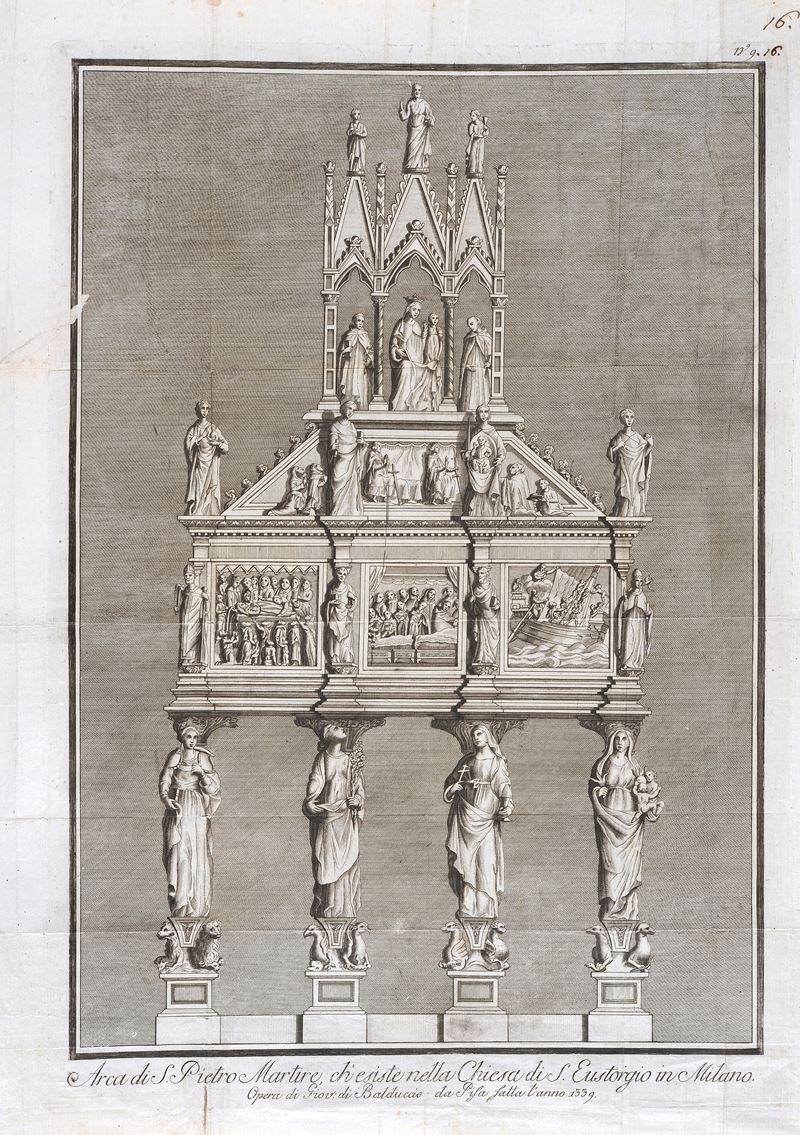 Arca di S. Pietro Martire ch'esiste nella chiesa di S. Eustorgio in Milano