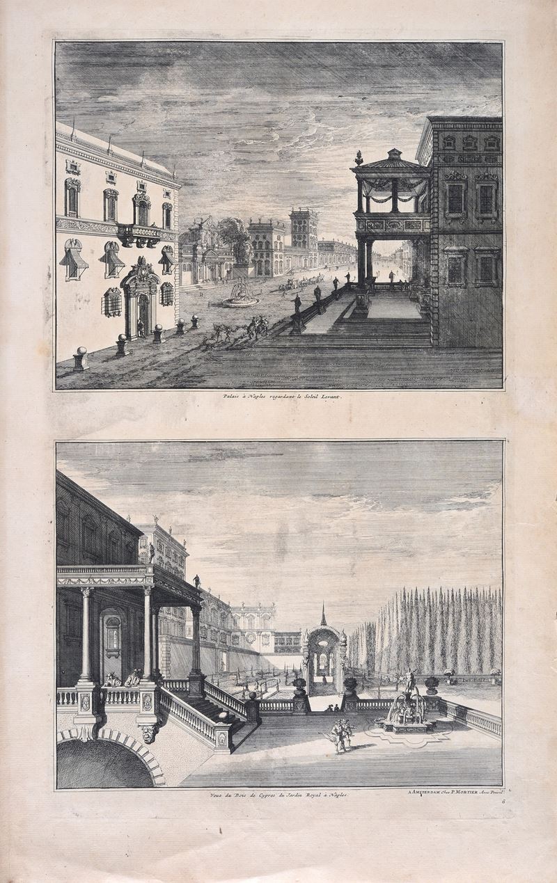 Due vedute di Napoli