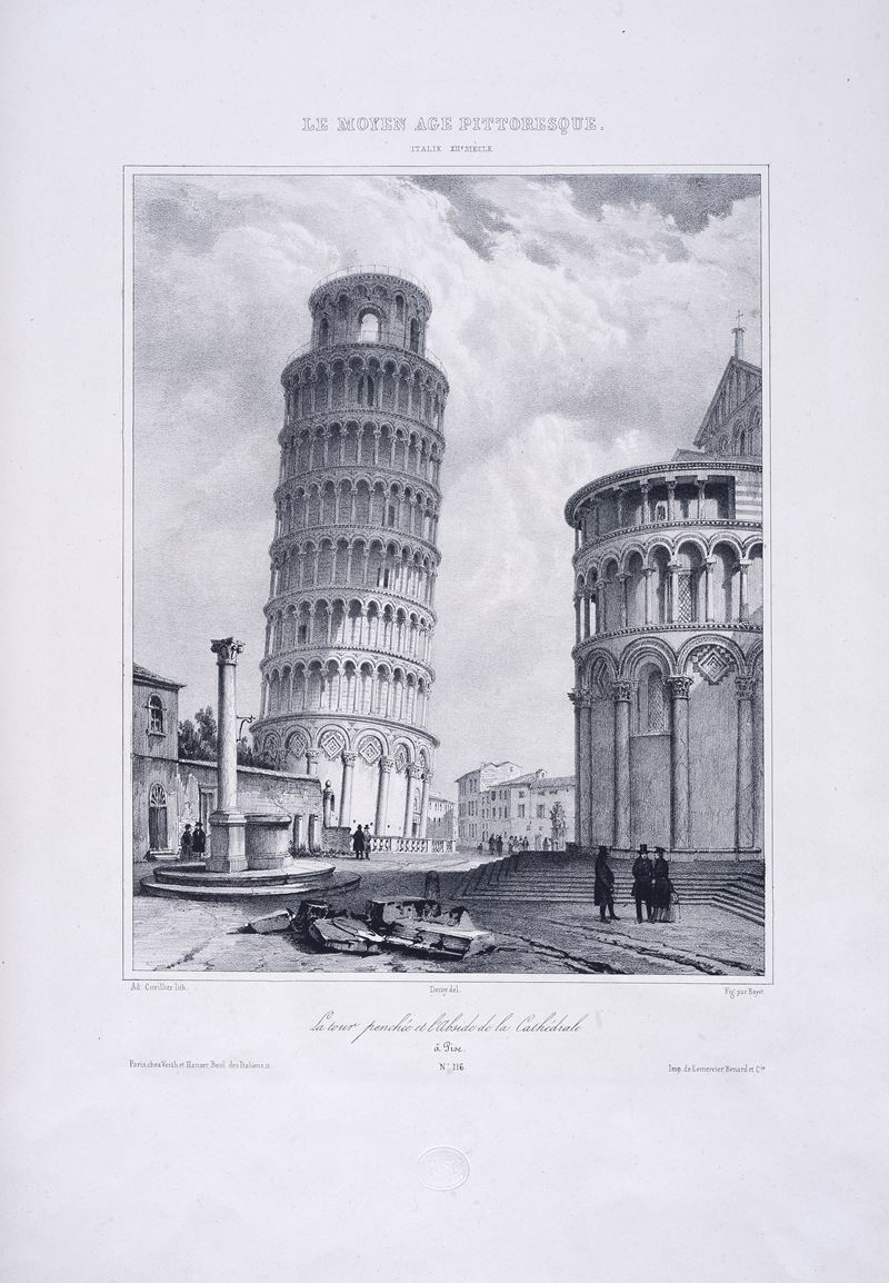 La torre pendente e l'abside della Cattedrale di Pisa