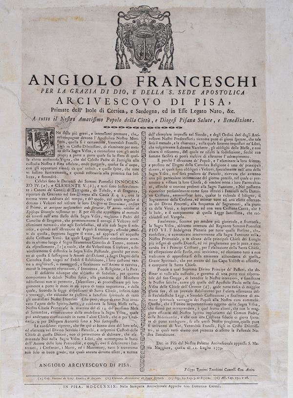 Angiolo Franceschi, arcivescovo di Pisa
