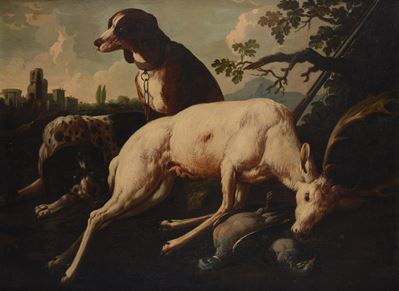 Natura morta con selvaggina, olio su tela