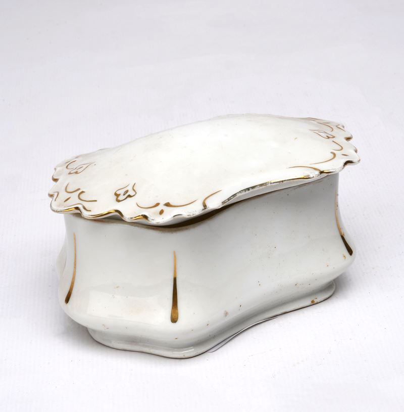 Zuccheriera in ceramica decorata