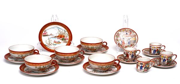 Servito in ceramica con decorazioni cinesi, XX sec.