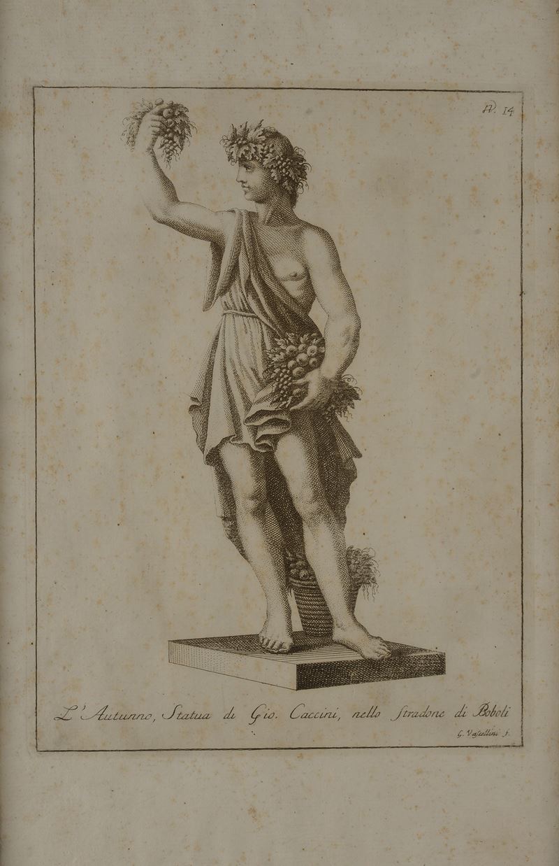 L'autunno, Statua di Giovan Battista Caccini nello Stradone di Boboli