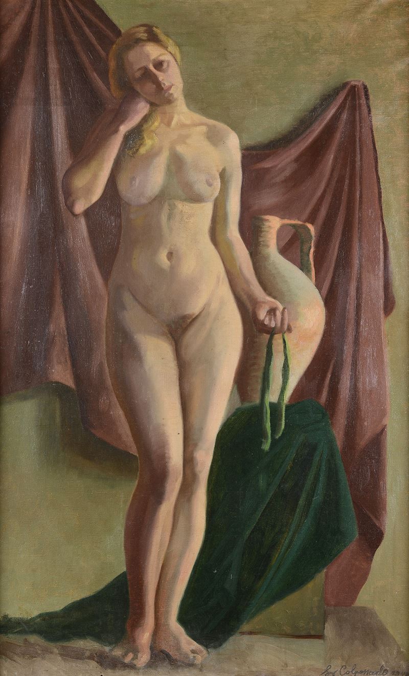 Nudo femminile con anfora