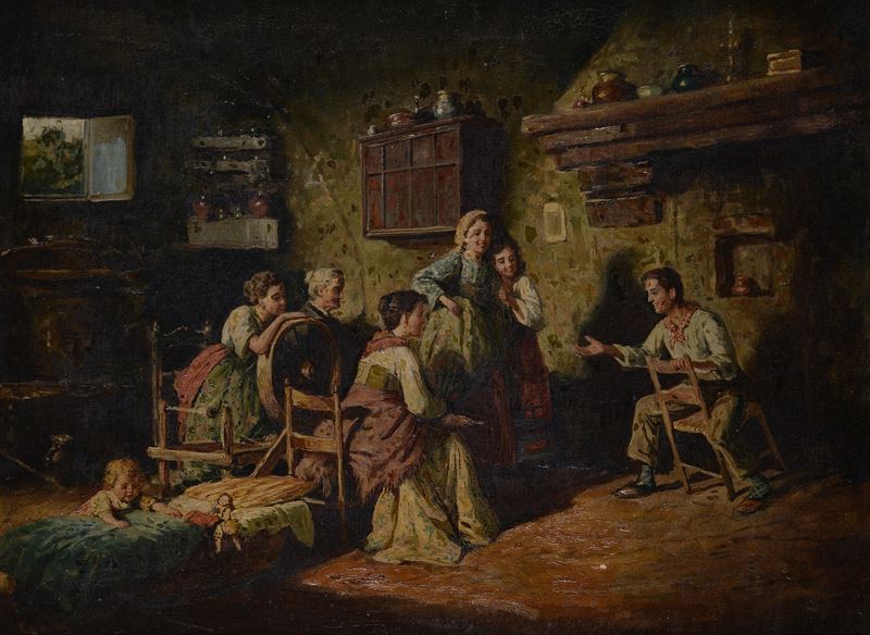 Interno contadino, Il racconto