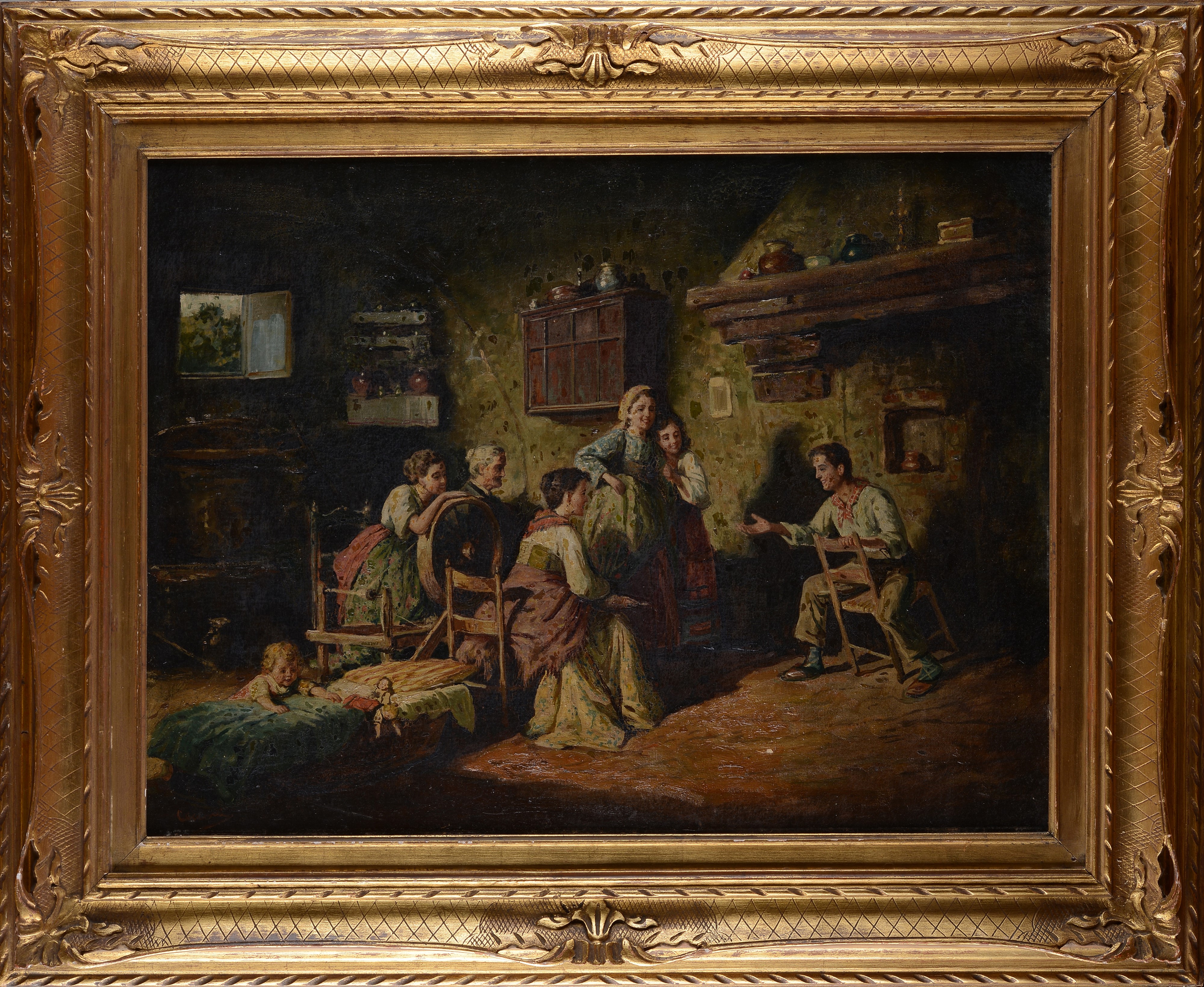 Interno contadino, Il racconto