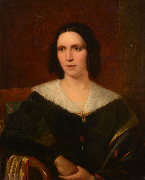 Anonimo, XIX sec. - Ritratto di signora 
