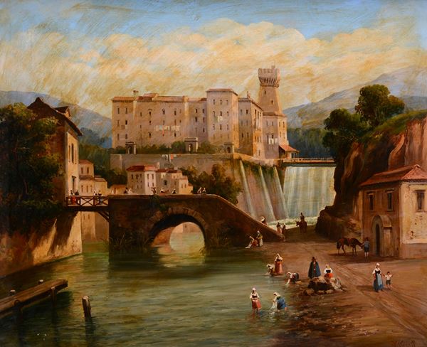Achille Carelli - Castello ducale di Isola del Liri