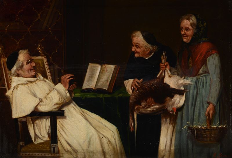 Visita al prelato con regalie