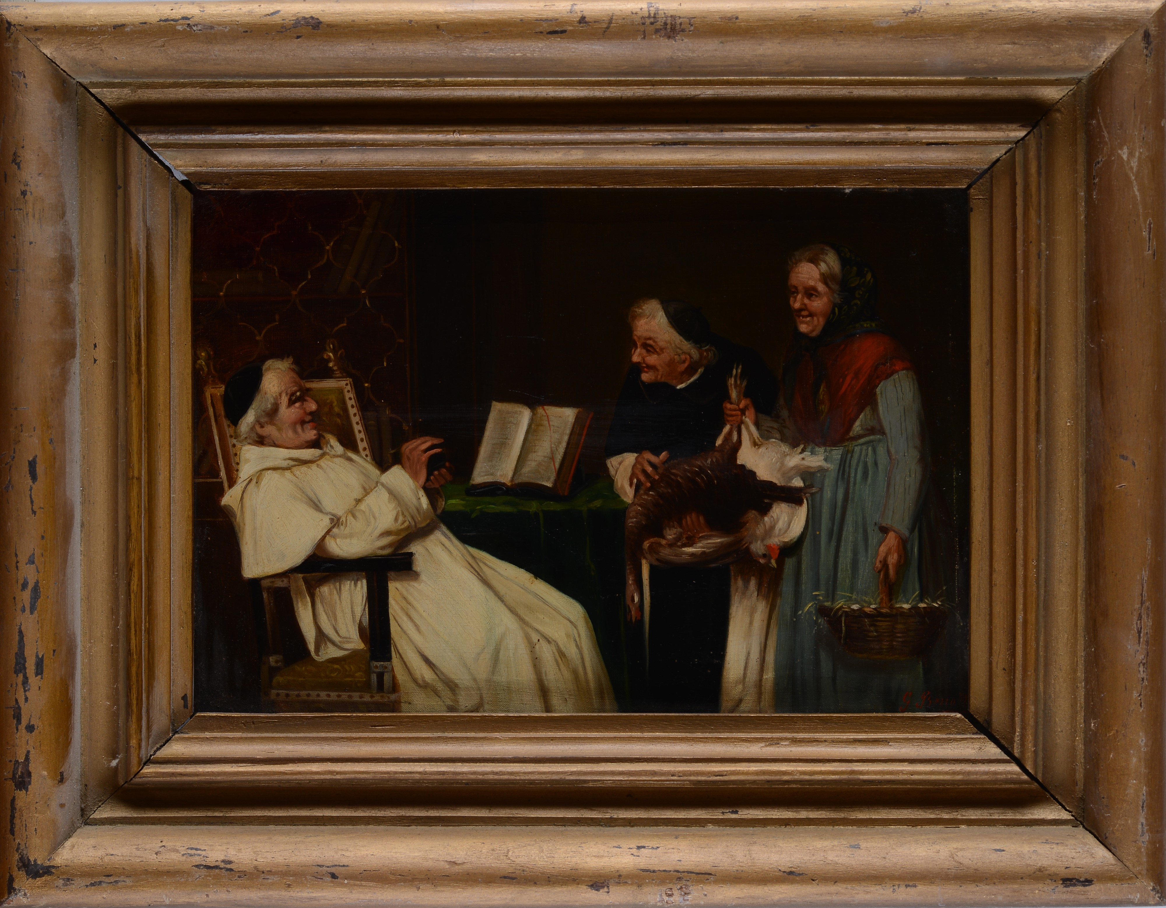 Visita al prelato con regalie