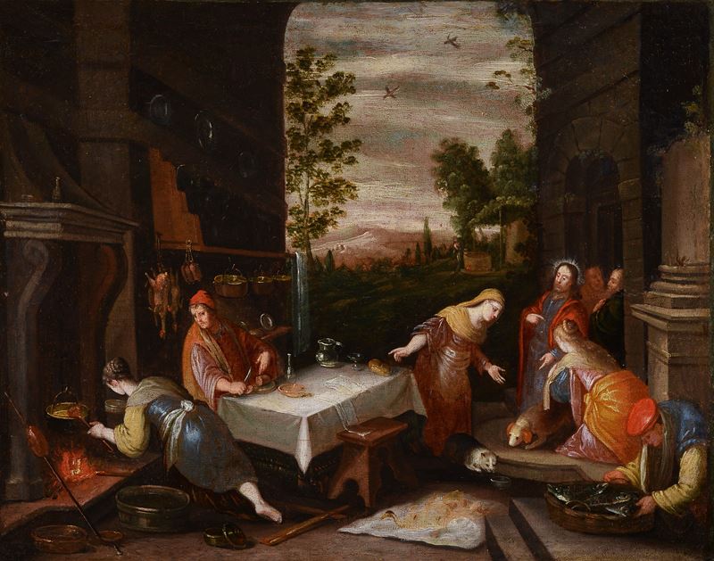 Gesù nella casa di Marta e Maria di Betania