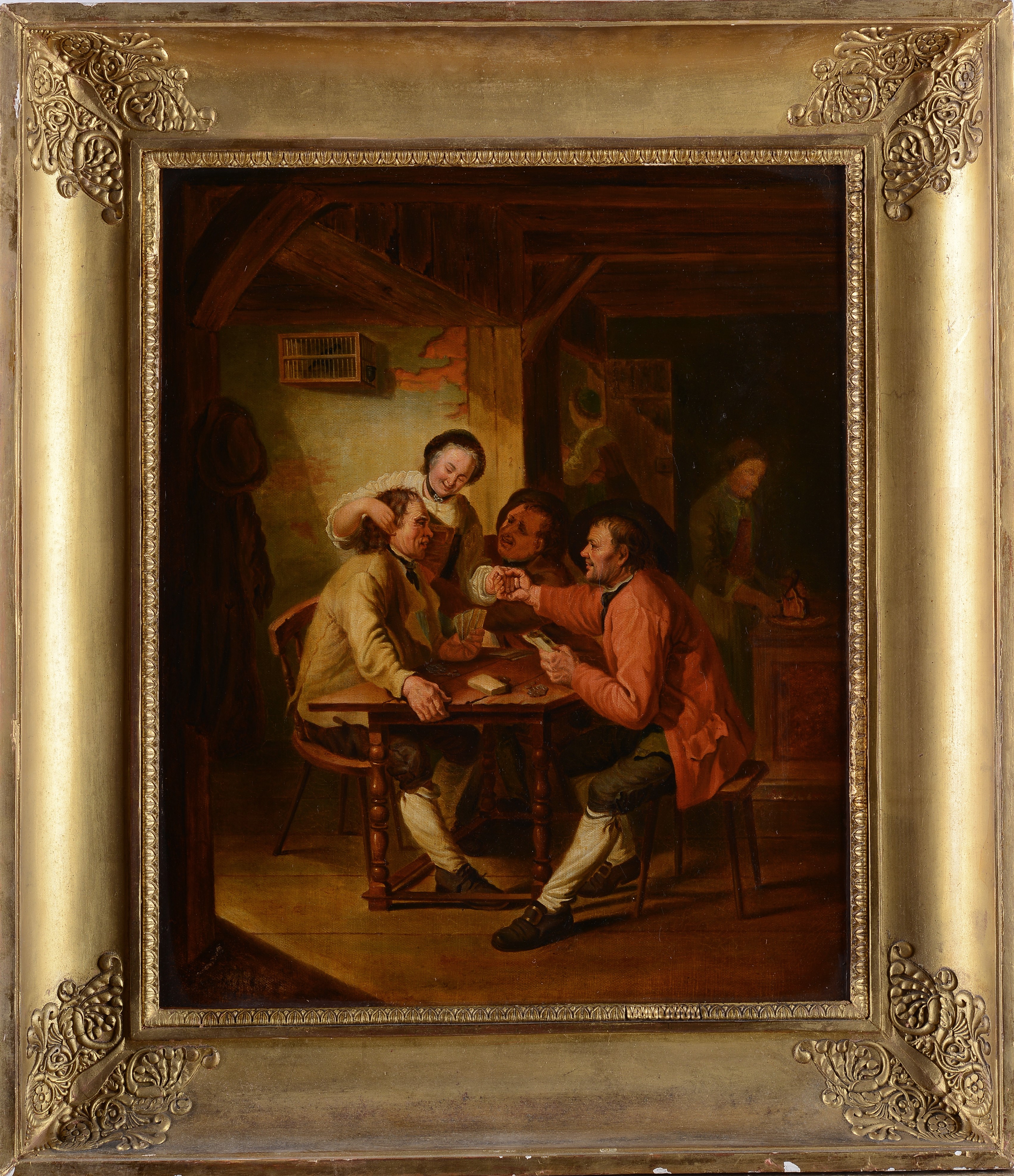 Scuola Fiamminga, Inizi XIX Sec. - Giocatori di Carte