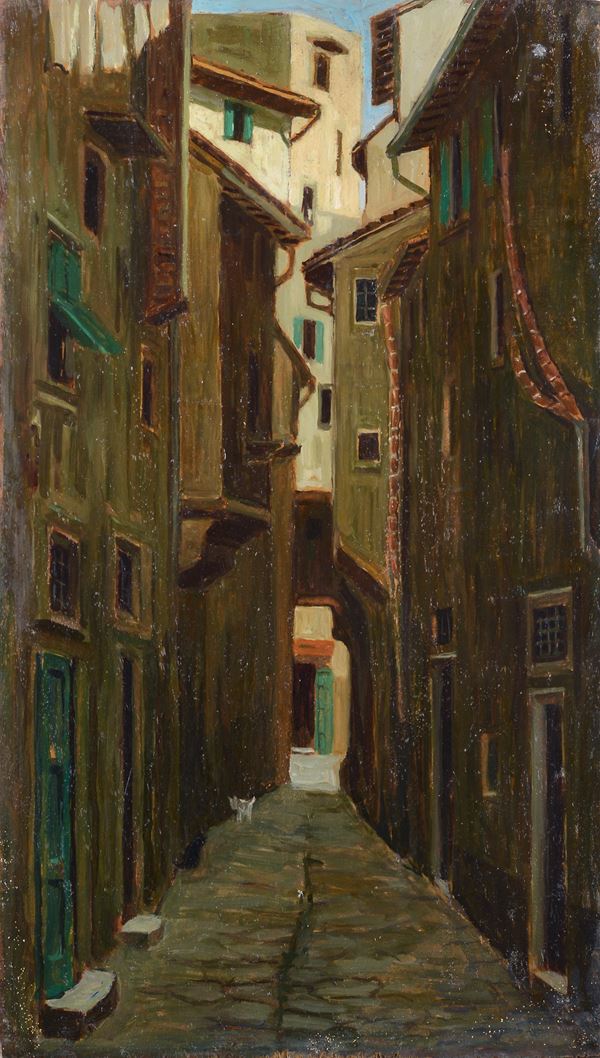 Attr. a Nino Della Gatta - Vecchio ghetto a Firenze