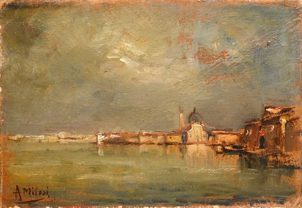 Alessandro Milesi - Veduta lagunare