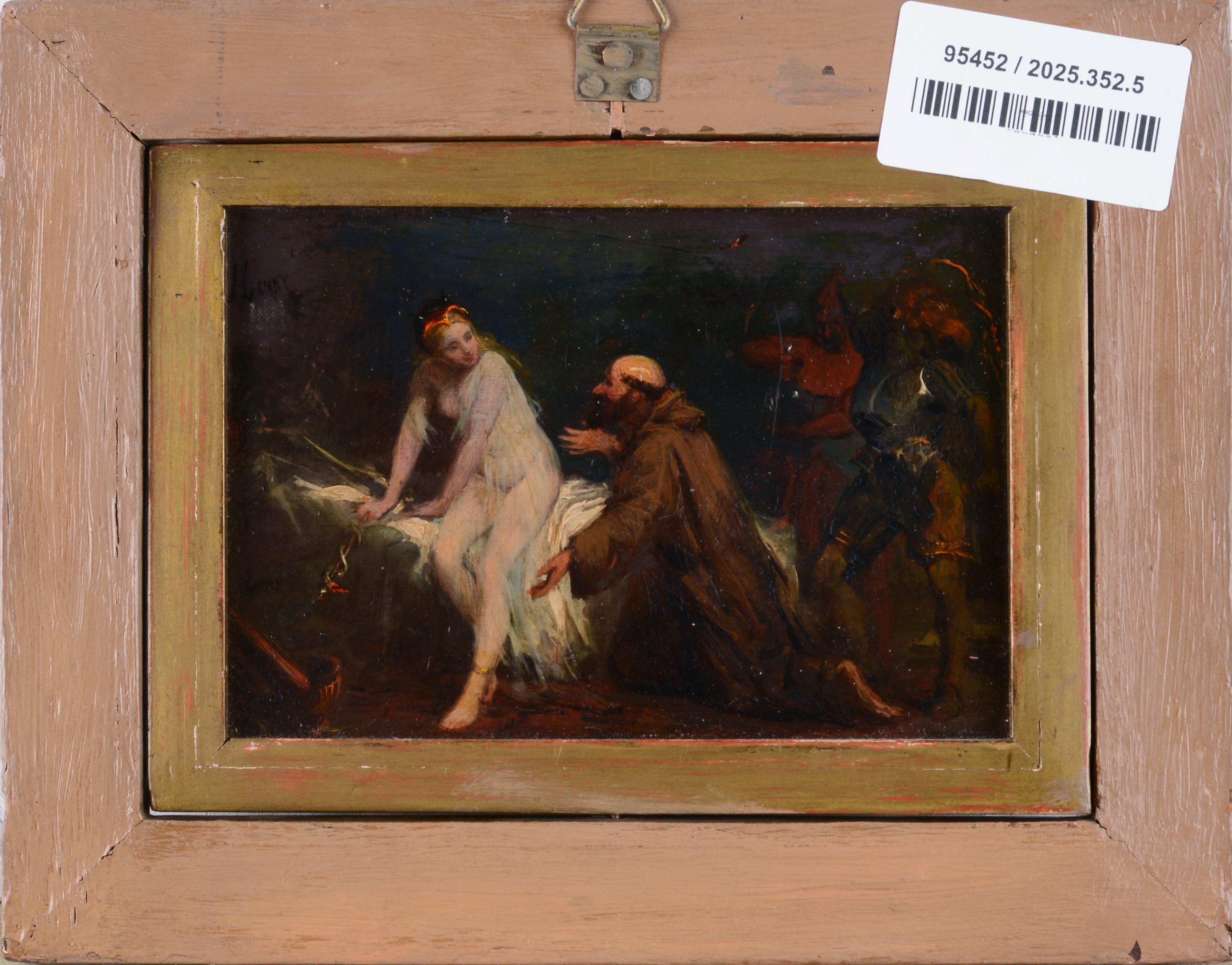 Paesaggio (fronte) - Scena medievale (verso)