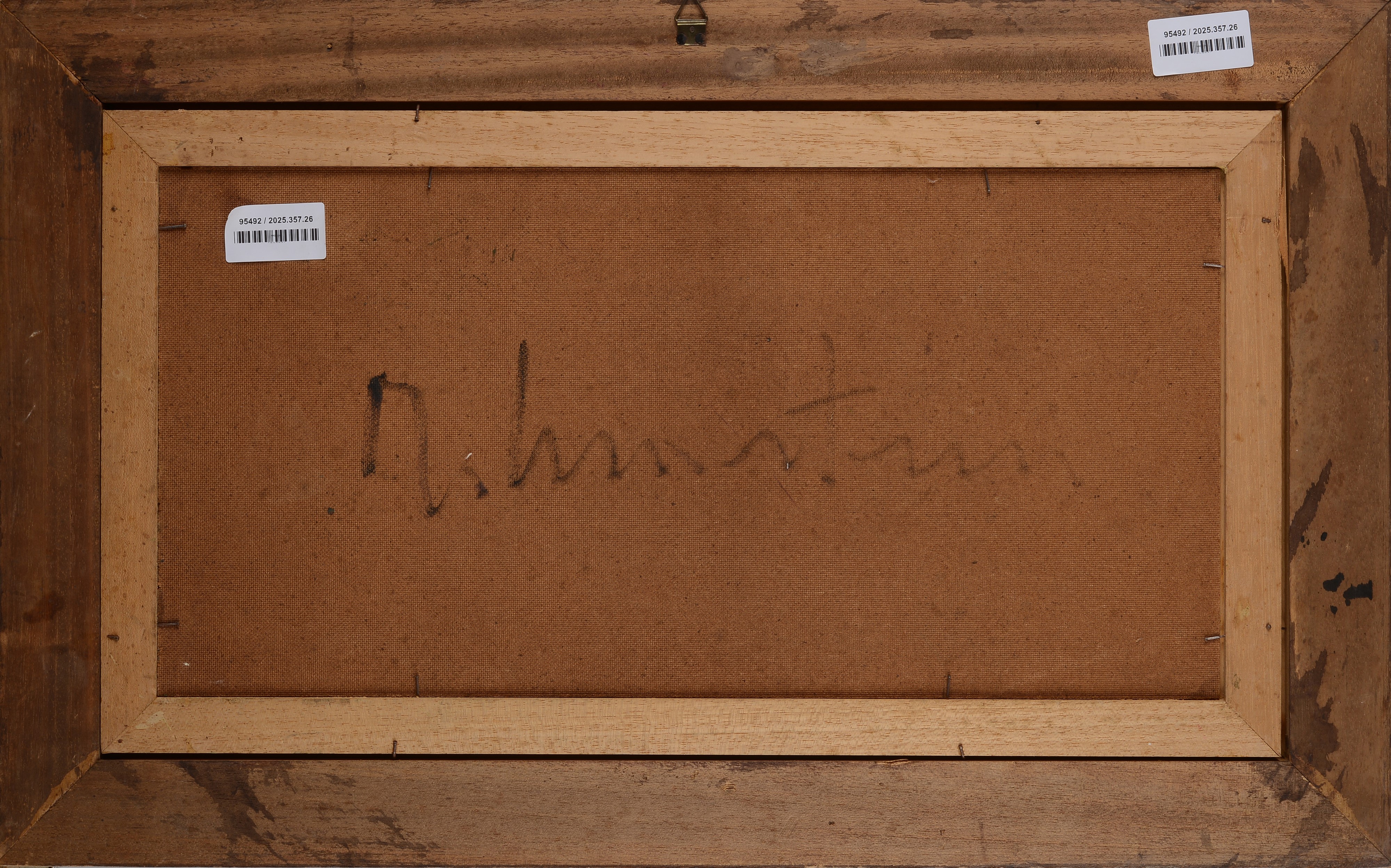 Contadino con bue e covoni