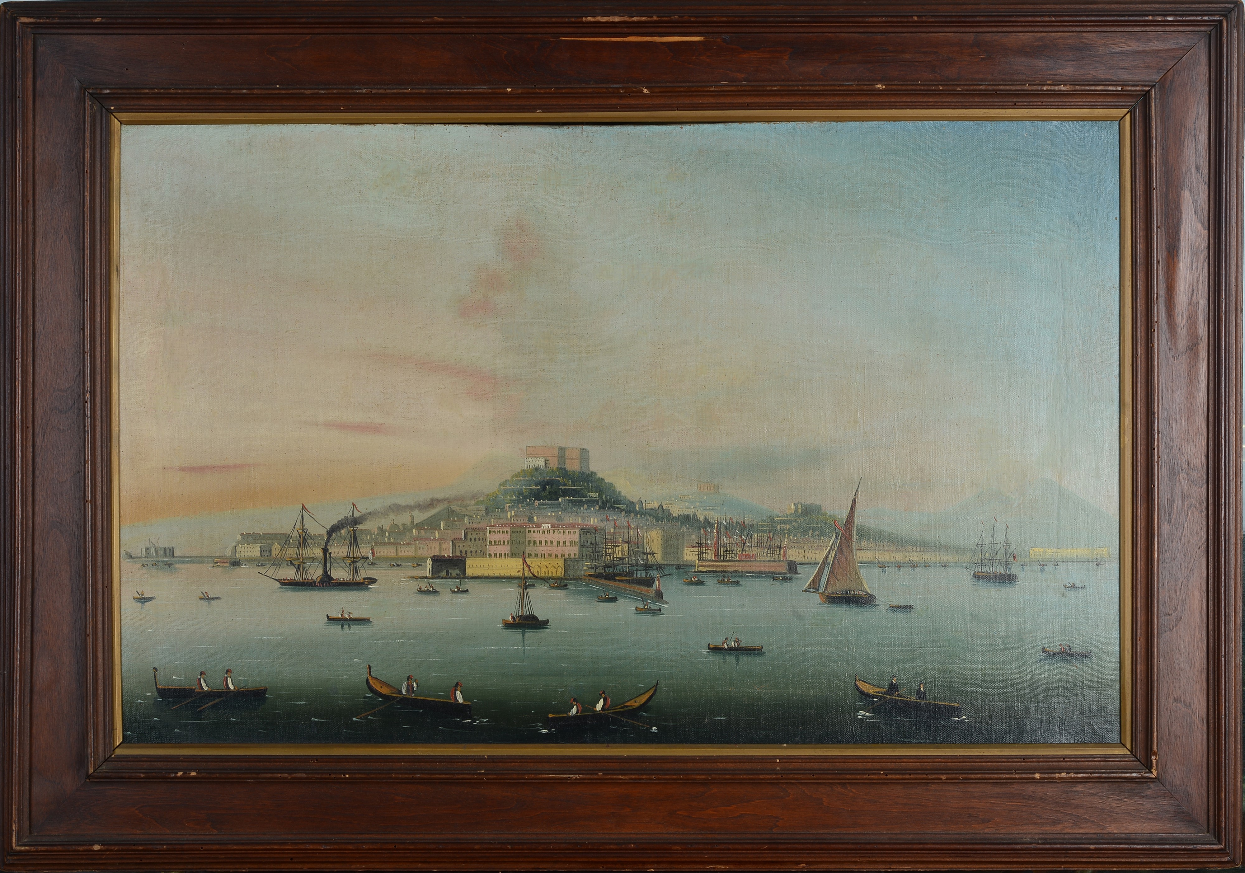 Anonimo, XIX Sec. - Veduta del Golfo di Napoli