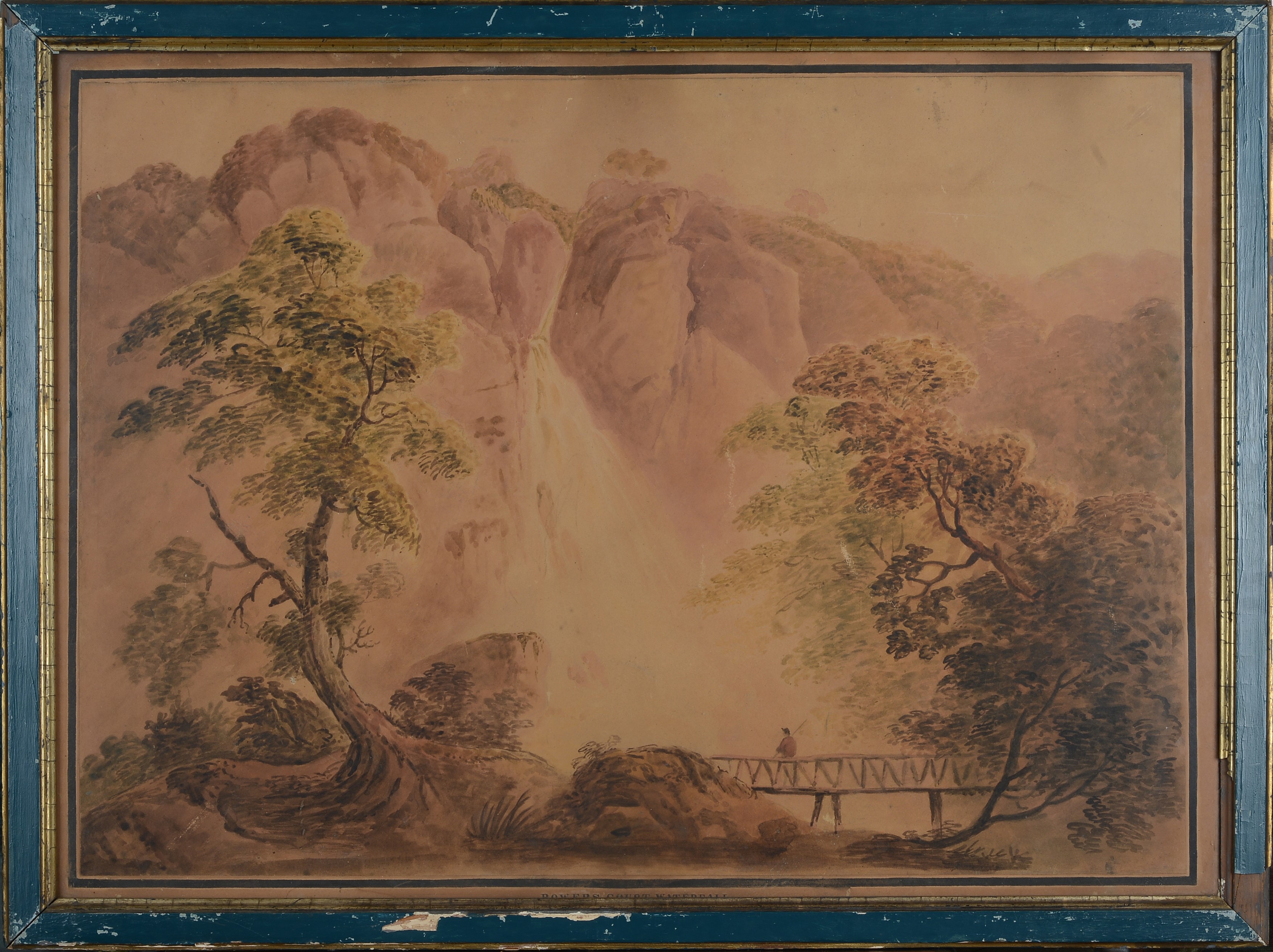 Anonimo, XIX Sec. - Powers Court Waterfalls