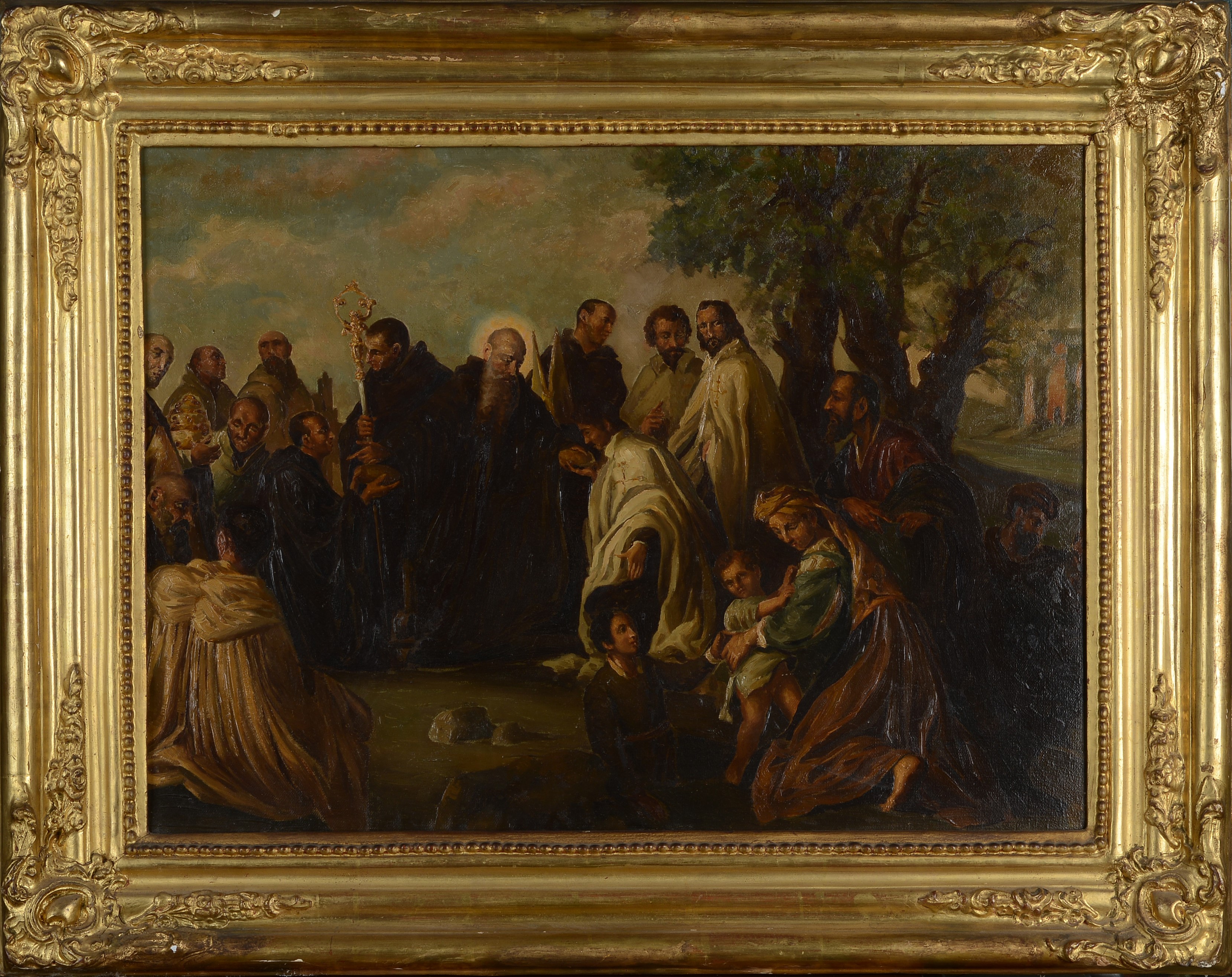 San Benedetto distribuisce le elemosine (da Pietro Novelli)