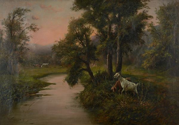 Francesco Capuano - Caprette lungo il fiume