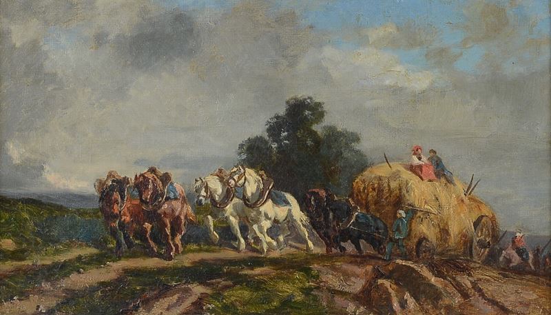 Anonimo, XIX Sec. - Il Carro di Fieno