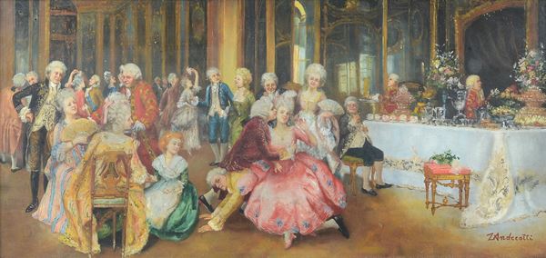 Attr. a Federico Andreotti - Festa veneziana