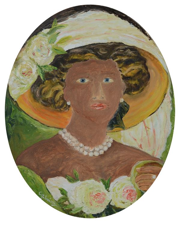 Claudio Palmieri - Donna con cappello