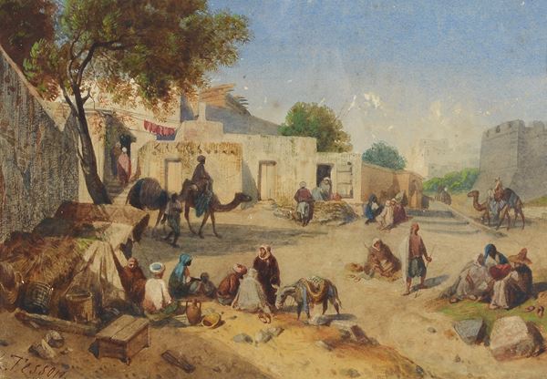 Louis Tesson - Accampamento arabo