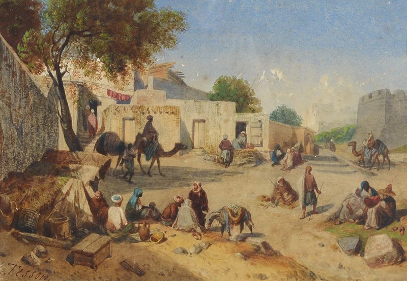 Louis Tesson - Accampamento Arabo