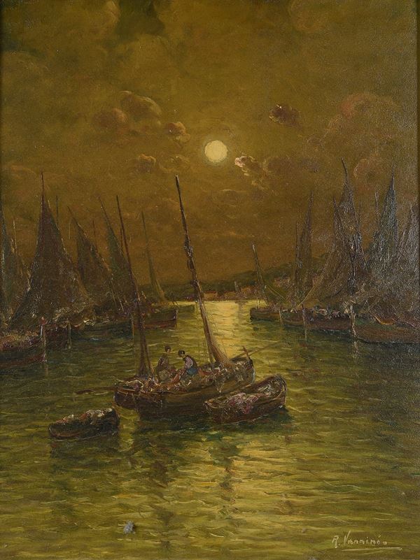 R. Vannini - Pescatori al chiar di luna