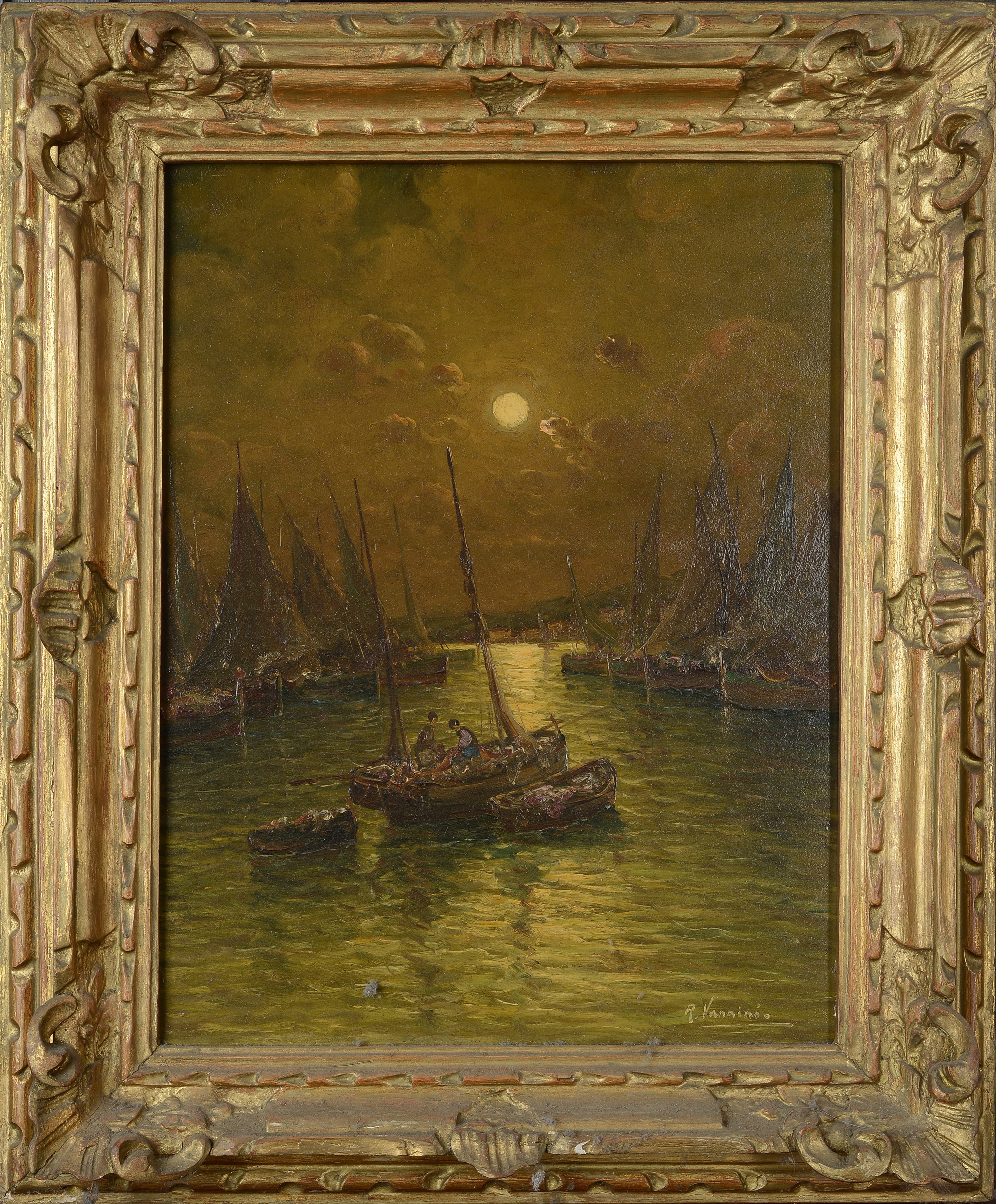 R. Vannini - Pescatori al Chiar di Luna