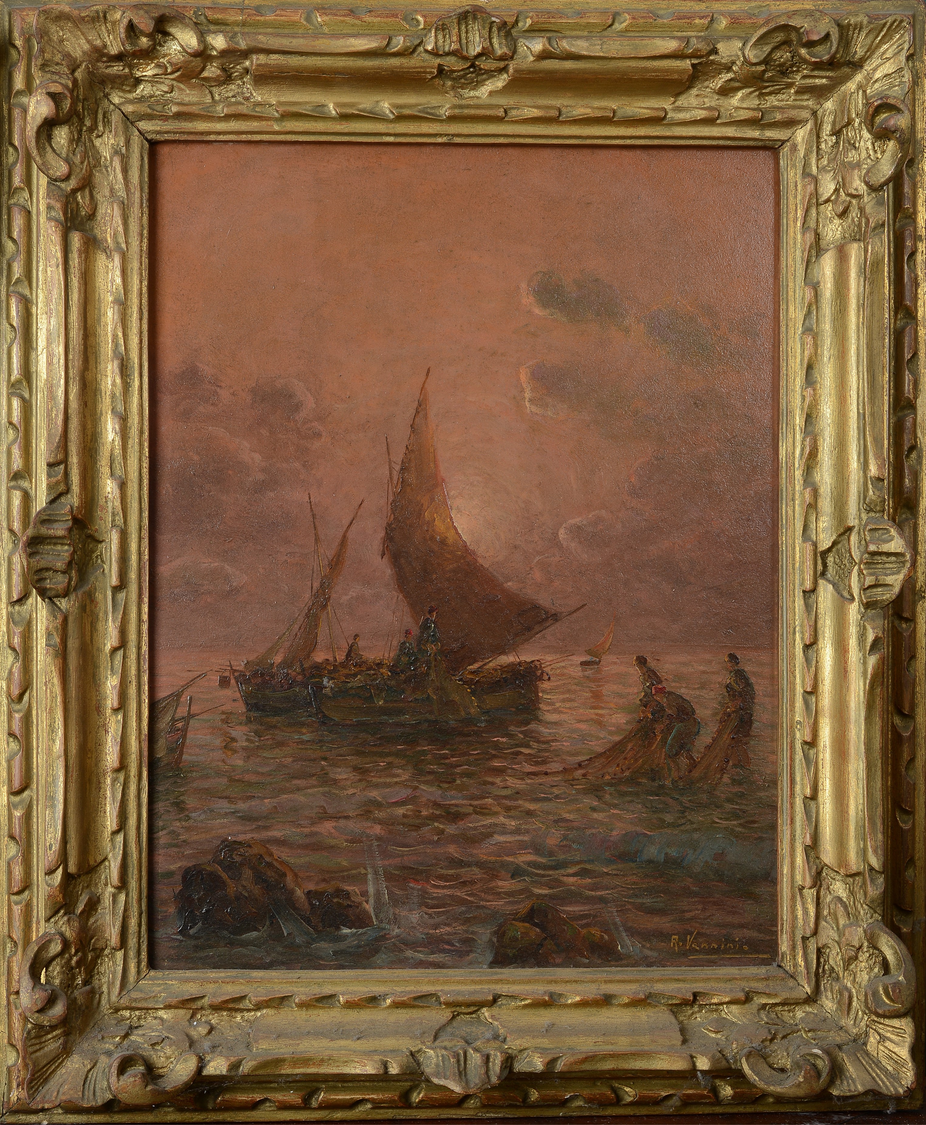 R. Vannini - Pescatori al Chiar di Luna