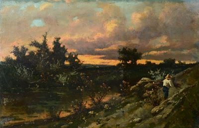 Paesaggio con Piccolo Contadino