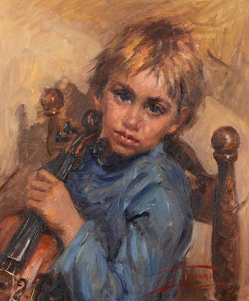 Lucio Tafuri - Bambino con Violino