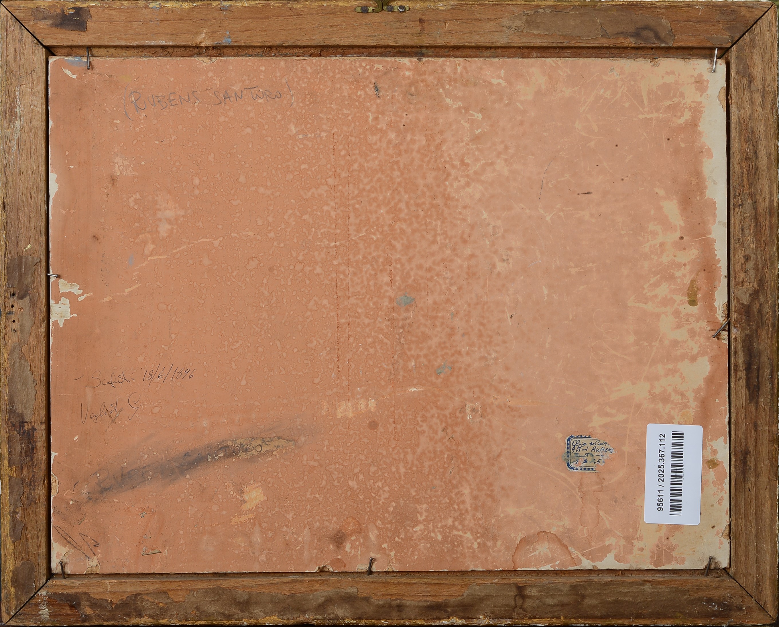 Veduta di chiesa e figure