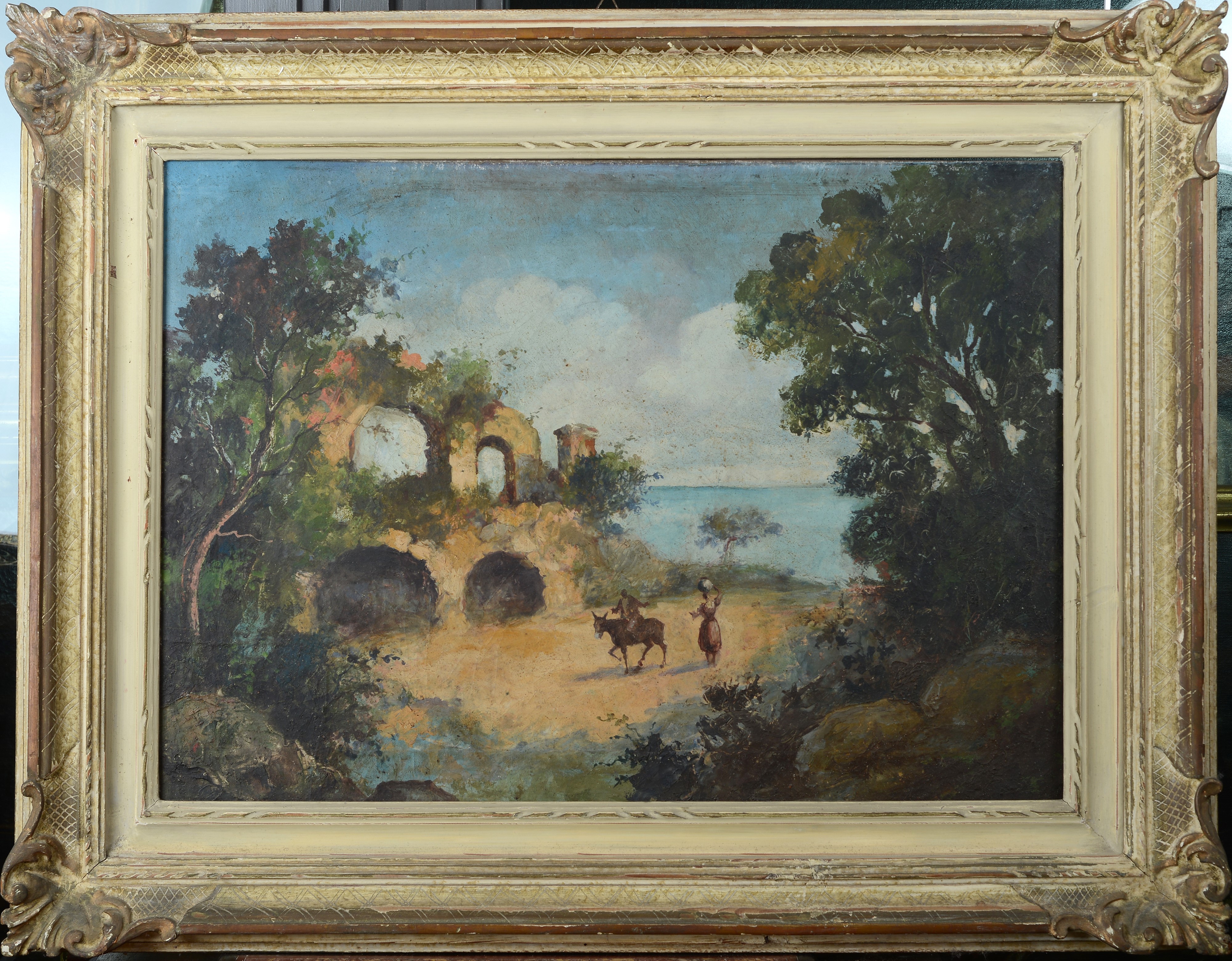 Anonimo, Fine XIX Sec. - Paesaggio con Figure