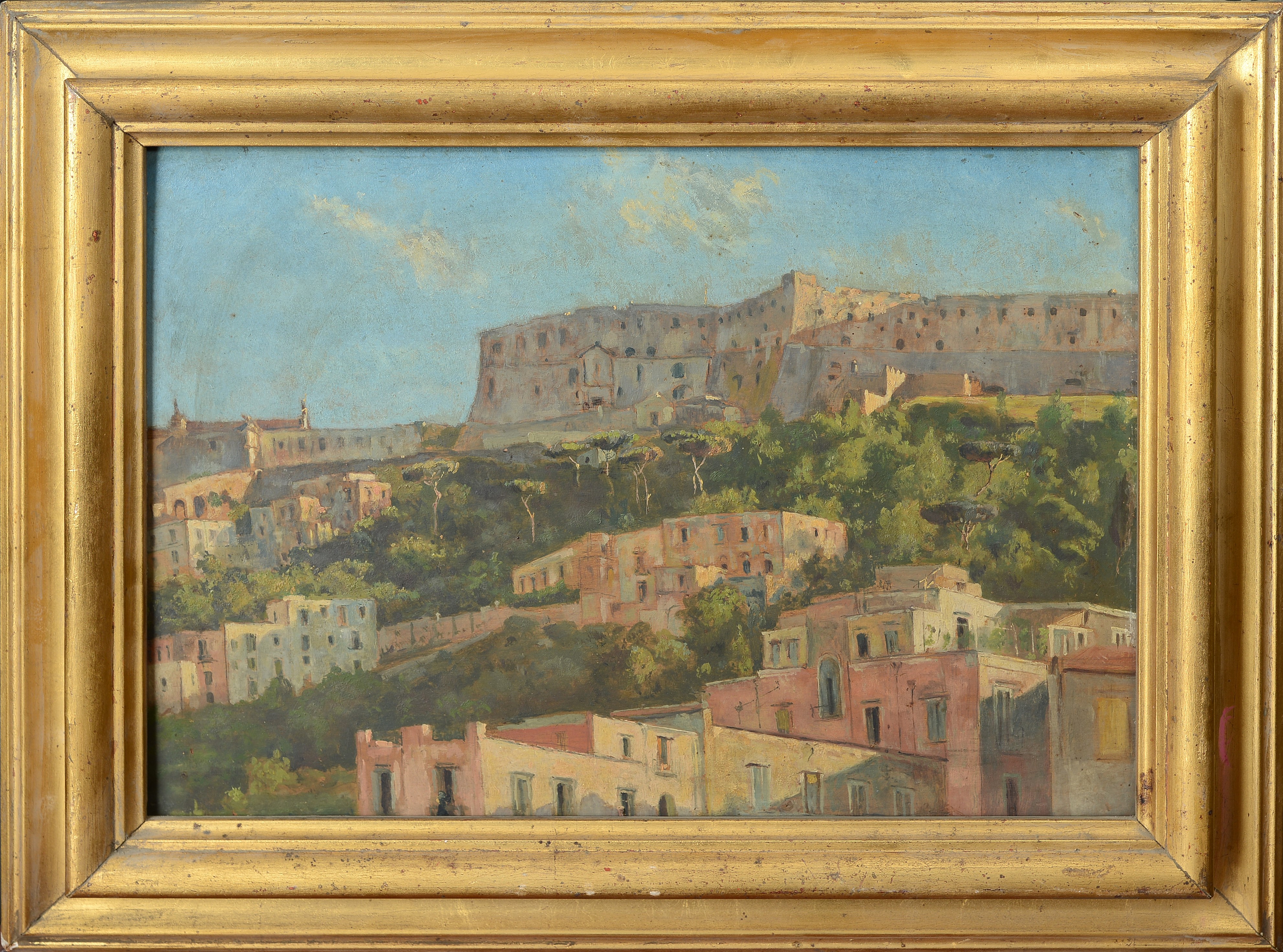 Anonimo, XIX Sec. - Veduta di San Martino a Napoli