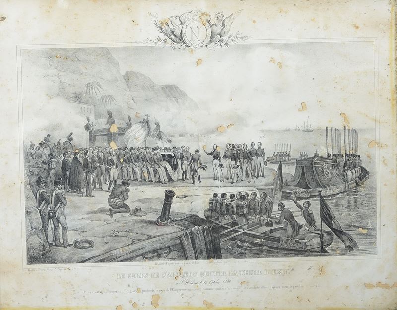 Le Corps De Napoleonquitte la Terre D'exil