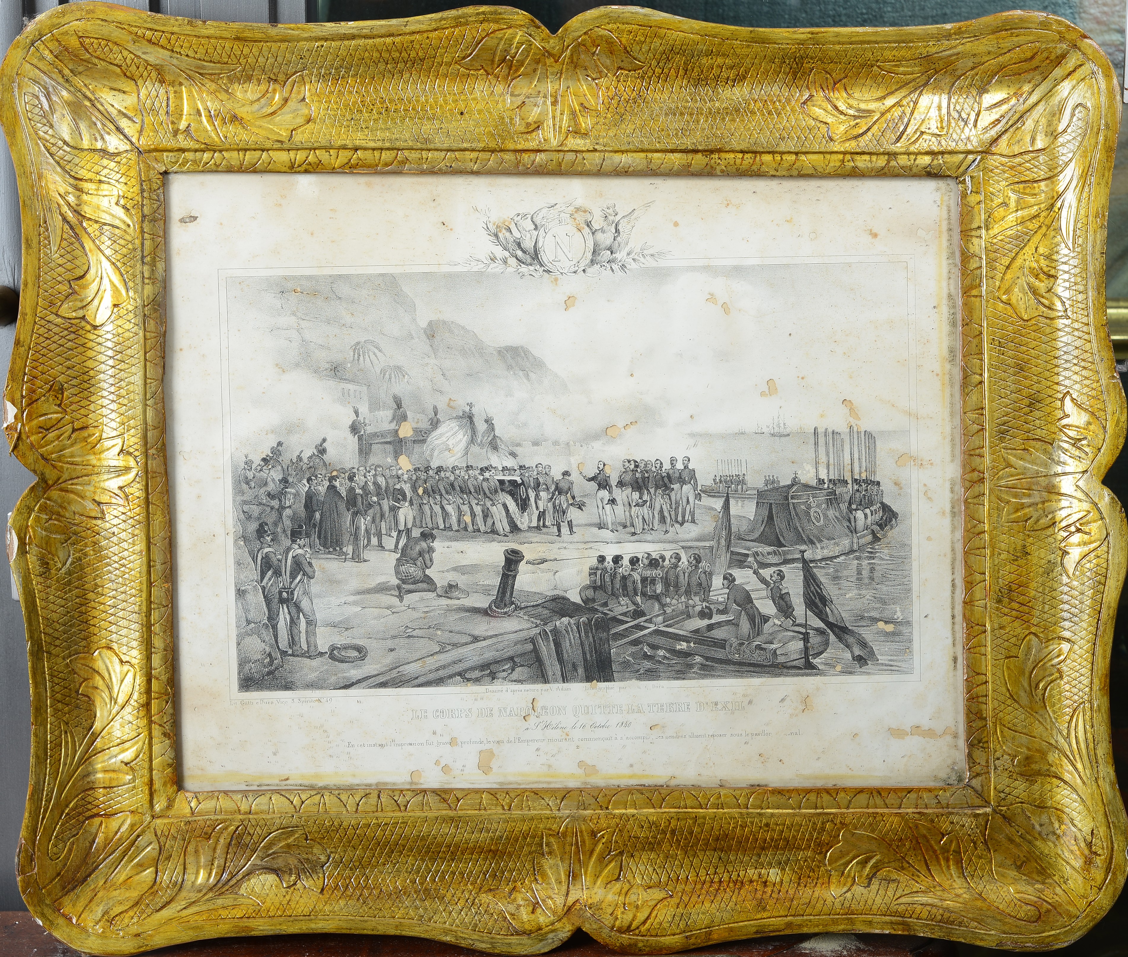 Le Corps de Napoleonquitte la terre d'exil