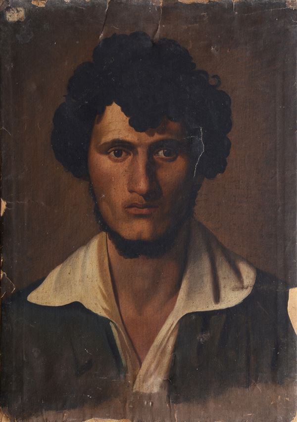 Anonimo, inizi XIX sec. - Ritratto maschile