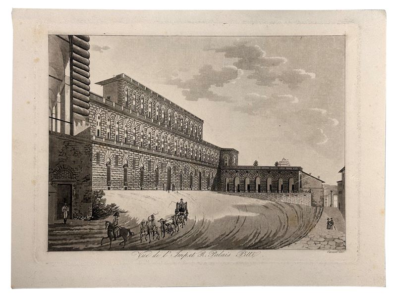 Veduta dell'Imperiale e Reale Palazzo Pitti