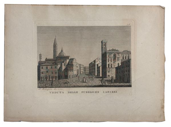 Veduta delle pubbliche carceri di Firenze